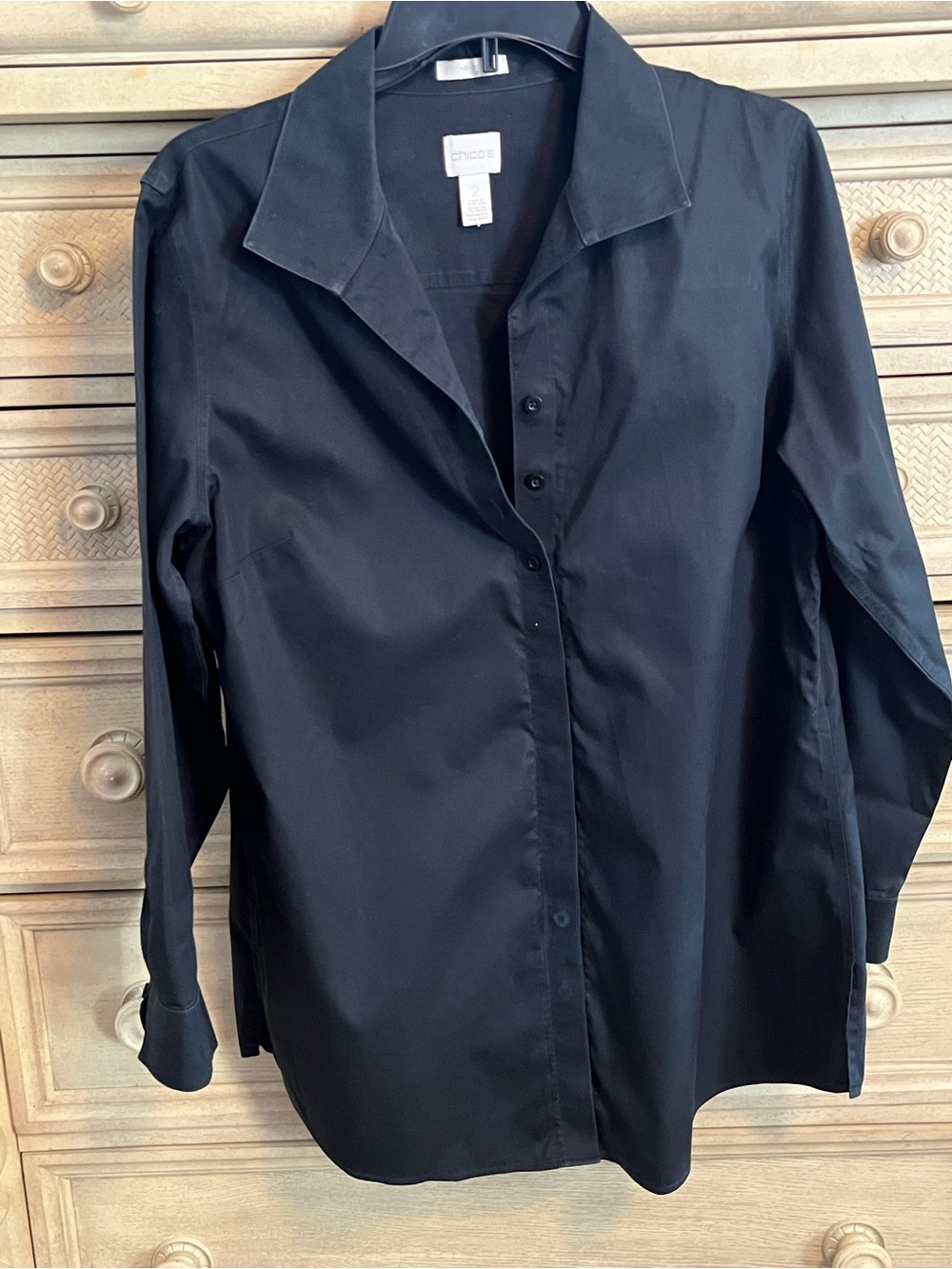Chico's Black Ladie’s Dress Shirt